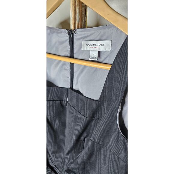 NWOT Isaac Mizrahi Black Belted Fit & Flare Party Dress size 4 - Picture 9 of 9